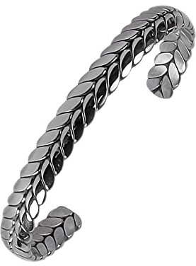 JJDreams Edelstahl Armreif Damen Silber Offener Armspange Oval Armreif Armband Geschenk für Damen