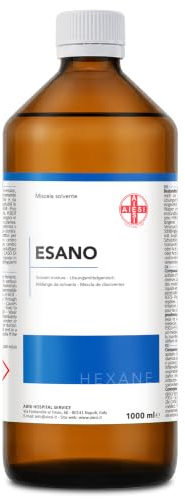 AIESI® Hexan avfettande lösningsmedelsblandning (1000 ml) för professionellt och industriellt bruk, Made in Italy