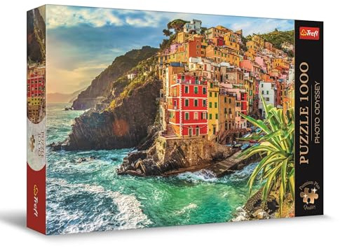 Trefl Premium Plus Quality - Puzzle Photo Odyssey: Borgo di Riomaggiore, Italia - 1000 Pezzi, Galleria Fotografica Unica, Tessere Perfettamente Abbinabili, per Adulti e Bambini a partire dai 12 Anni