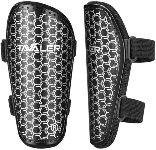 Tavaler Schienbeinschoner Kinder Fussball Verstellbaren Riemen 8 mit gepolstertem für Jungen und Mädchen Schienbeinschoner für Fußball (S)