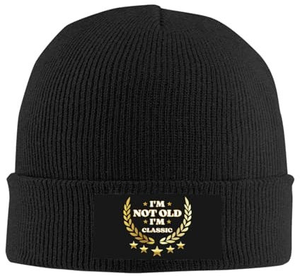 Beanie Mütze Blaue Amerikanische Flagge „Lives Matter“ Strickmütze Weich Wintermütze Daily Cuffed Hats Für Running Camping Travel