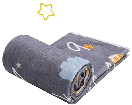 FELTECHELECTR Baby-andenken-Decken-Set 2-teilig Neugeborenen-Fotografie-Decke Rahmenmarker Flanell-babydecke 75 X 100 cm