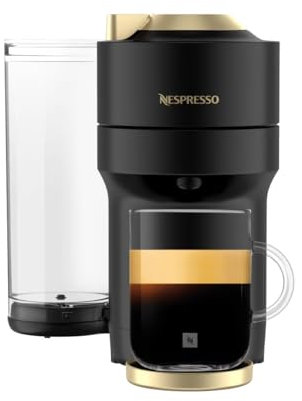 NESPRESSO Vertuo Pop+ Kaffeekapselmaschine Matte Gold | Gourmetkaffee mit perfekter Crema in 4 Tassengrößen