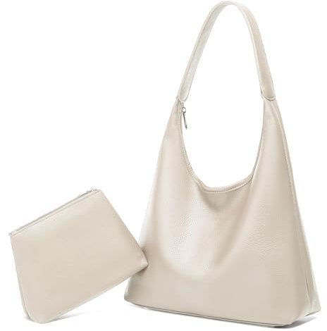 Damen Handtasche PU Leder Hobo - Große Umhängetasche Vintage Style