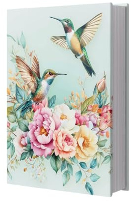 NBEADS Copertina Estensibile per Libro Tascabile, Copertina Protettiva per Libri Hummingbird Da 25x40cm Elastica e Riutilizzabile per La Maggior Parte con Rigida