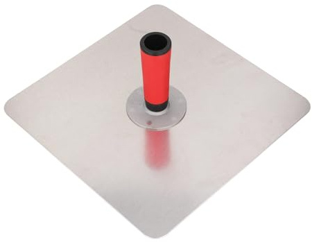 Oumefar Aluminum Alloy 13Inch Drywall Hawk, Lightweight Mortar Board Plaster Holder Tool with Soft Grip Handle, for Cement Stucco Masonry
