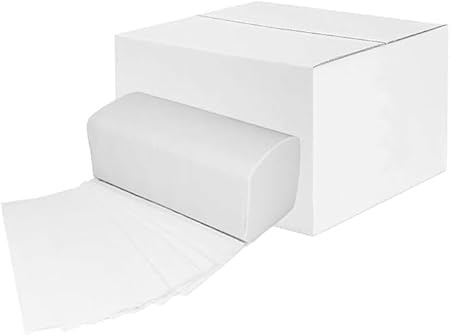 Papierhandtücher 25 x 21 cm – 2-lagige Falthandtücher weiß | ZZ-/V-Falz | 20 Packungen à 200 Blatt (ca. 4000 Stück)