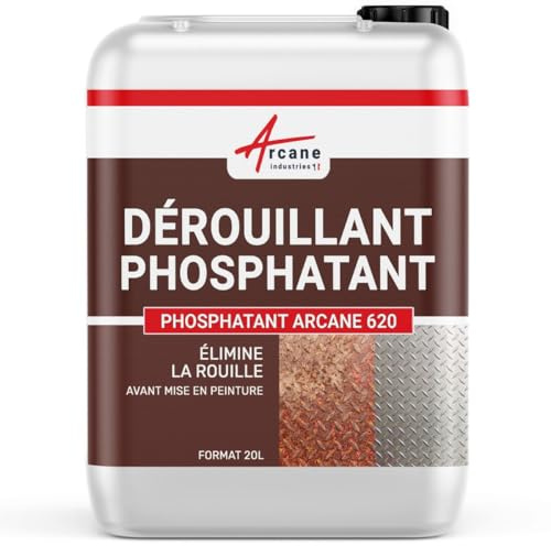 Desoxidante fosfatante metálico desengrasante y decapante - Antióxido con ácido fosfórico - 20 L - ARCANE INDUSTRIES