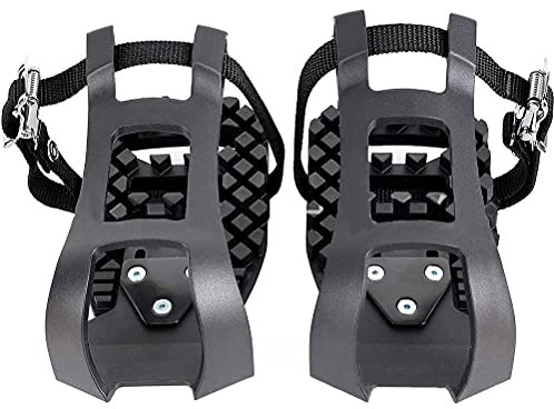 Fahrrad-Pedal-Adapter mit Zehenclip und Riemen, kompatibel Peloton Bike Mountainbike Pedaladapter Indoor Outdoor Training