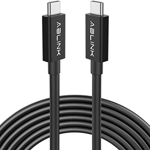 Thunderbolt 4-kabel 2 m med 100 W laddning, 40 Gbps dataöverföring, enkel 8K eller dubbla 4K-skärmar, kompatibel med Thunderbolt 4, USB4, Thunderbolt 3, USB-C (2 m, svart)