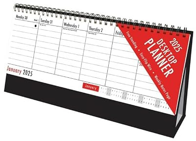 V-VAPE 2026 Week To View Stand Up Desktop Flip Calendar Home Office Top Calendar Planner