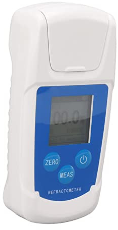 Refractómetro digital Brix de alta precisión, contador de azúcar de calibración automática con pantalla de retroiluminación para Homebrew Wine Making Juice Honey Testing