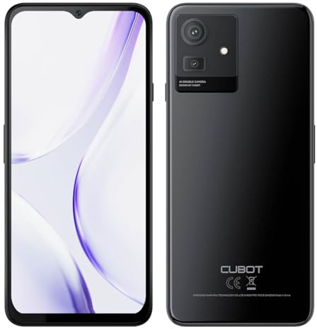 CUBOT Note 50 - Smartphone HD+ da 6,5, 8 GB e 256 GB, doppia fotocamera da 50 MP, batteria da 5200 mAh, Android 13, processore OctaCore, nero