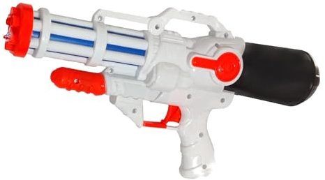PNJB Water Pistol Pump Toy Gun, Long Range Water Soaker Squirt Guns, Durable and Non-Toxic Abs Plastic Material, Summer Beach Water Gun Family Outdoor Games, White, (Pack of 1)