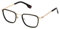 Fila Quadratisch Edelstahl Brillen in Shiny Black für Herren, Brille mit Sehstärke, optional mit Sonnenbrillen tönung oder Blaulichtfilter (Modell VFI718V)