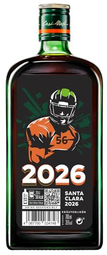 Jägermeister SUPER BOWL 2026 – 700ml Premium Kräuterlikör 35% Vol. - American Football Limited Edition – 56 erlesene Kräuter – Kalt mazeriertes Elixier – Im Eichenfass gelagert