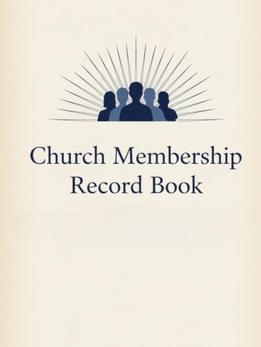 Church Membership Record Book: Member Information Register with Baptism Records and Family Details. Parishioner Logbook