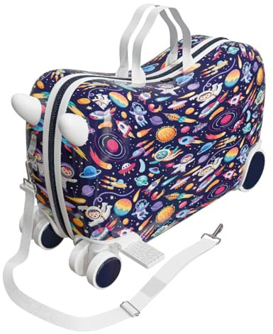 Cabin go - trolley cavalcabile bambino misura 48x31x22 - trolley bambino bagaglio a mano - valigia cavalcabile