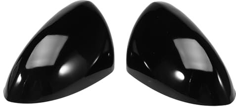 Spiegelkappen Außenspiegel Abdeckkappen Rückspiegelabdeckung Außenspiegelkappe Spiegelgehäuse Spiegelgehäuseersatz glänzend schwarz links und rechts für Corsa D 2006-2014, Corsa E 2014-2019