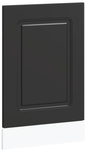 vidaXL Dishwasher Panel - Black Engineered Wood 45x1.5x67 cm