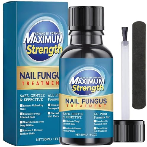 Fungal Nail Treatment for Toenails Extra Strong, Nail Fungus Treatment for Toenail, Effective Antifungal Nails Treatments, Strengthen and Revitalize Damaged, Broken, Discolored Nails, 30ML