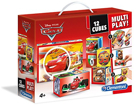 Clementoni 41505.2 - Würfelpuzzle Disney Cars, 12 Teile