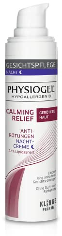 PHYSIOGEL Calming Relief Anti-Rötungen Nachtcreme – Für empfindliche, gerötete Haut – 1 x 40 ml