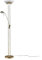 Lindby LED Stehlampe 'Yveta' dimmbar in Gold/Messing aus Glas u.a. für Wohnzimmer & Esszimmer (1 flammig,) - Wohnzimmerlampe, Stehleuchte, Floor Lamp, Deckenfluter, Standleuchte, Wohnzimmerlampe