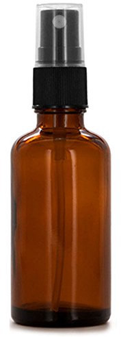 Brussels 08 1 flacon pulvérisateur vide en verre ambré pour huiles essentielles, vaporisateur de voyage rechargeable pour produits de nettoyage de maquillage, 100 ml