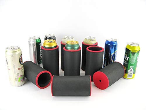 asiahouse24 Raffreddatore per bevande – Raffreddatore per birra – Raffreddatore per lattine standard da 0,33 l e 0,5 l in neoprene spesso per un migliore raffreddamento (set da 8 refrigeratori per