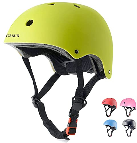 BURSUN Kids Bike Helmet Ventilation & Adjustable Toddler Helmet for Ages 8-14 Kids Boys Girls Multi-Sport Helmet for Bicycle Skate Scooter, 5 Colors