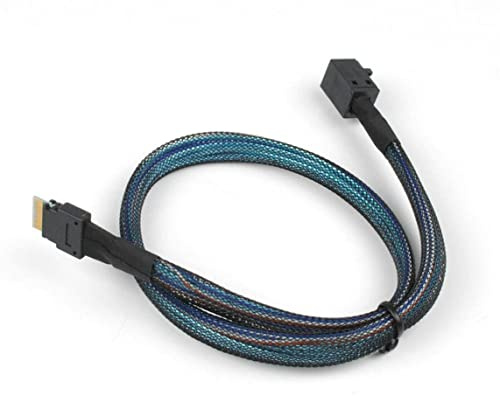 10PCS/LOT Mini SAS 38P SFF-8654 38 pin to SFF8643 Mini-SAS Server Data RAID Transmission Adapter Cable 50CM