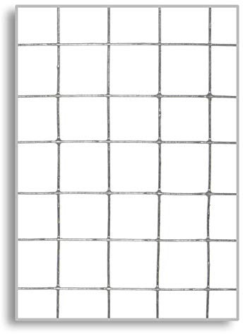 HERSIG - Valla Metalica de Exterior | Malla Metalica Galvanizada Cuadrada - 1,5 x 3 m
