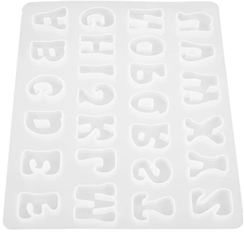 Kichvoe Silikonformen Fondant Buchstabenform Alphabetformen Kuchen Fondantform Silikon-backform Süßigkeitenform Antihaftbeschichtet Handgefertigt Diy-formwerkzeug Für Schokoladenkuchen Dessert