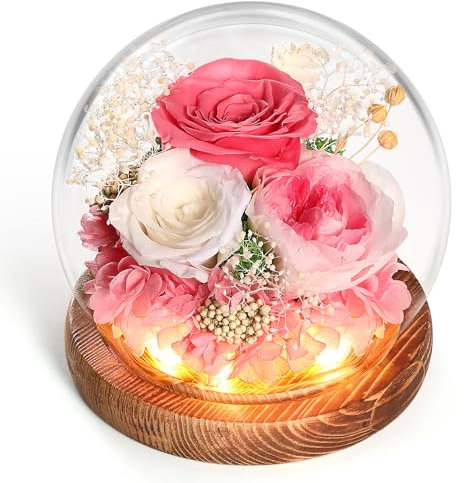WYRIAZA Cadeau Femme Rose Eternelle,Idee Cadeau Femme Maman Copine Anniversaire,Cadeau Saint Valentin Femme Cadeau St Valentin Femme Cadeau Fete des Meres Original Cadeau Noel Femme Maman