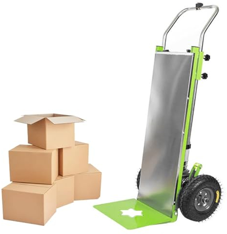 CYZJPRVN Elektrischer Treppensteiger, 800-W Handkarren-Transportwagen mit 10-Zoll-Vollgummireifen, 450 kg maximale Belastung, einfaches Auf- und Absteigen von Treppen, für Lagerlogistikverteilung