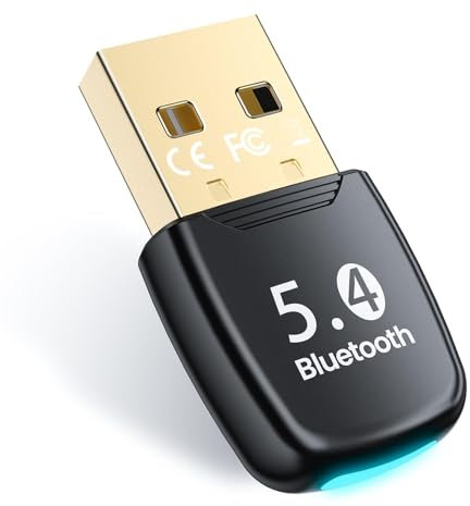 NEUTYPECHIC Bluetooth Adapter 5.4, USB Bluetooth Dongle für Windows 8.1/10/11, Plug & Play, bis zu 7 Geräte gleichzeitig verbinden