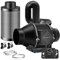 Brogachy 100mm Kit di filtrazione dell'Aria 363m³/h, Set di ventilazione 3000RPM,con Controllo della velocità,filtro al carbone attivo, tubo di scarico,anello di serraggio,per tenda Growbox serra.