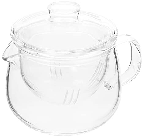 Alipis Tetera De Vidrio Resistente Al Calor Tetera Transparente Para Infusiones Con Capacidad De Diseño Ergonómico Para Té De Sueltas Para Uso Diario Hogar y Oficina