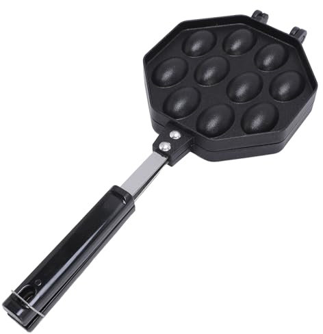 Poêle à Gaufres à Bulles, Poêle à Gaufres aux œufs en Alliage D'aluminium, Plaques de Cuisson Antiadhésives pour Poêle à Bulles D'œufs, Plaque de Presse pour Gaufrier à Bulles