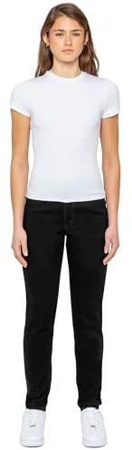 989Zé ENZO Womens Mom Jeans Ladies High Waisted Casual Cotton Regular Fit Stretch Denim Trouser Pants EZL658_Jeans Black 12 R