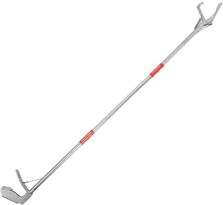 VALICLUD Pinza per Serpenti Pieghevole in Acciaio Resistente 127 CM Pinza Multifunzione Antiscivolo per Anguille e Granchi Strumento per Manipolazione Sicura di Rettili e Accessorio da