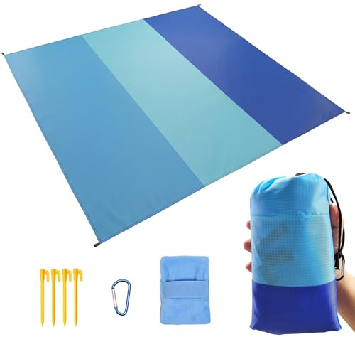 Ceriselle Manta de Playa Antiarena, Manta de Picnic Impermeable & Manta de Picnic, Estera de Playa Compacta para Camping, Senderismo, Viajes & Festival