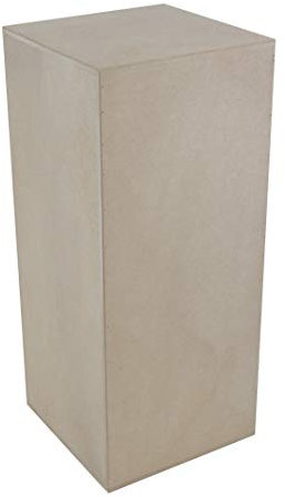Paintersisters® Sockel unlackiert MDF, Gr. 3XL - (30x30x70 cm) allseitig geschlossen, akkurat verarbeitet, Podest für Objekte und Kunst, Deko, Pflanzensäule, Schaufenster