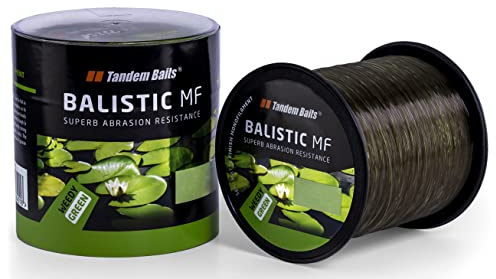 Tandem Baits 2-Pack Balistic MF Angelschnur für Angelrute | Angelzubehör Karpfenrute Gebüsch Tarnung | Nylonschnur zum Große-Fische-Angeln | Karpfenzubehör Profis & Hobby-Angler 12 m /,3 mm