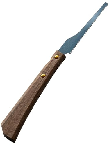 RANSHOU Mini Hobby Saw 3 for Crafts - Precision Japanese Pull Saw for Wood, Plastic, PVC - Razor Sharp Japanese Steel Blade & Wood Handle - Made in Japan