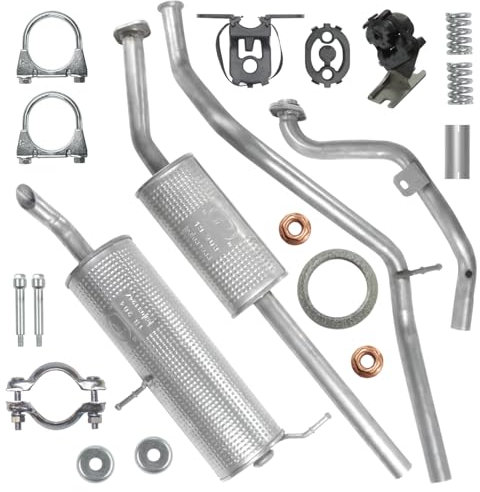 Polmo Schalldämpferset Auspuffanlage Auspuff für Citroen C4 1 I 2004-2010 1.6