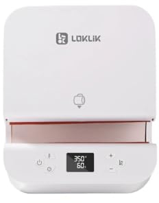 LOKLiK Auto Tumbler Heat Press für Becher, Tassen, Kaffeetassen, Trinkflaschen und Taschen –Tassenpresse Personalisiere mit Flexfolie, Vinyl – Transferpresse für personalisierte Sublimation