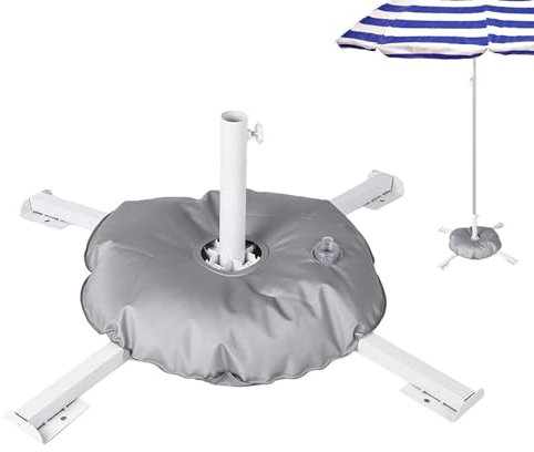 Parasollstativ – robust paraplystativ på marknaden | vikbart parasollstativ med vikter, täckparaplybasvikt, camping parasollstativ för trädgård, innergård, utomhus