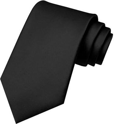 RBOCOTT Black Tie Mens Necktie for Business and Wedding Party(31)